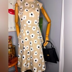 ** SOLD** 🍒Kate SPade Bowtie Floral A-Line Dress